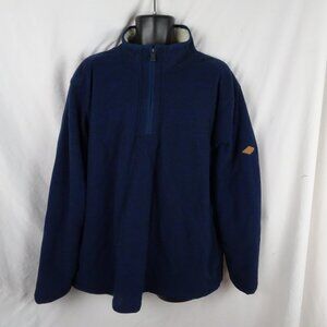Orvis Classic Collection Men Blue 1/4 Zip Sherpa Lined Sweater Size XXL